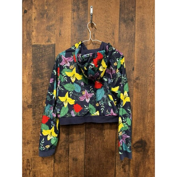 Adidas Women’s Cropped Blossom Of Life Hoodie Medium EUC - Picture 3 of 5